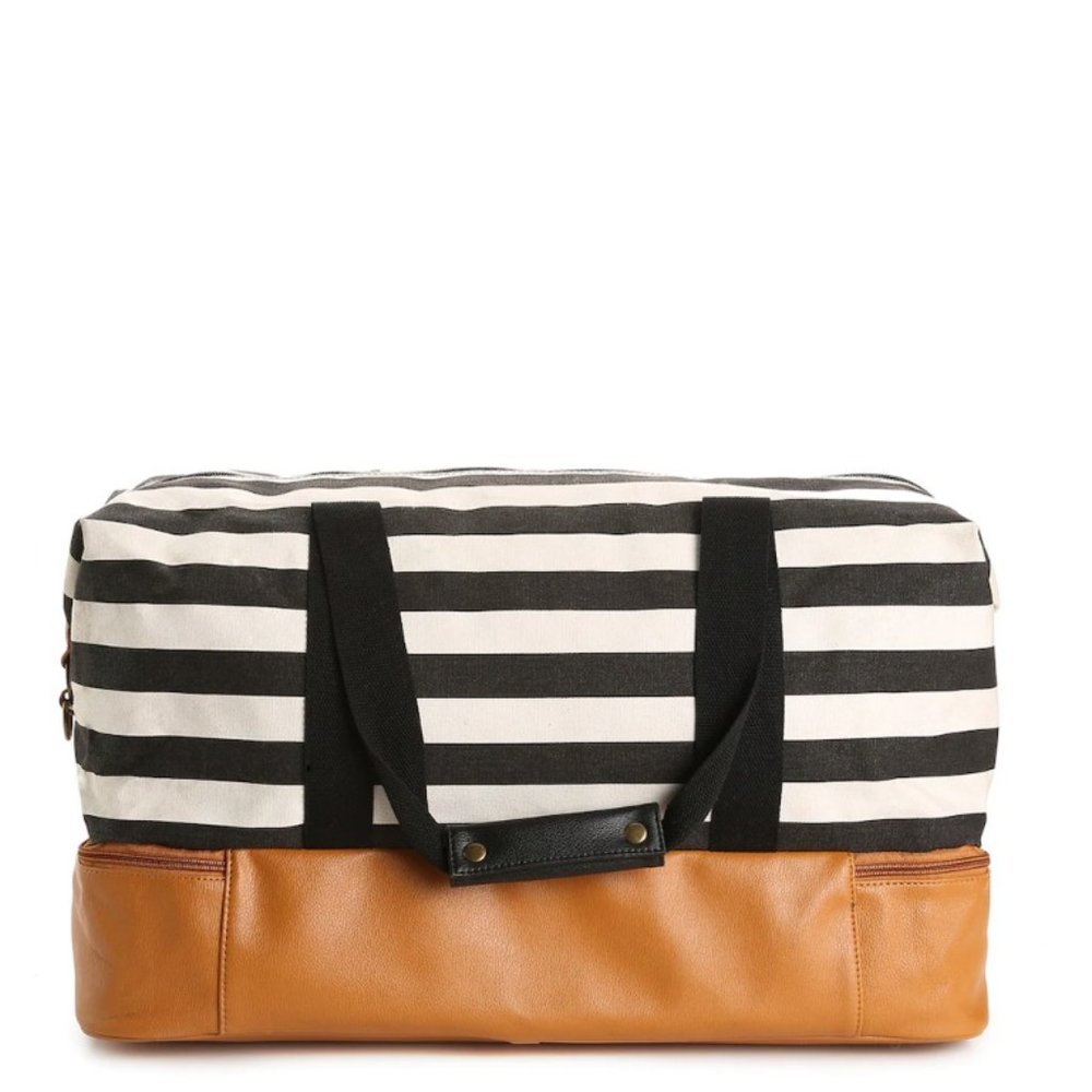 Striped Weekender Duffle Bag - Picture 2 of 8